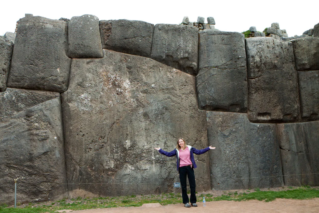 Julie at Sacsaywaman