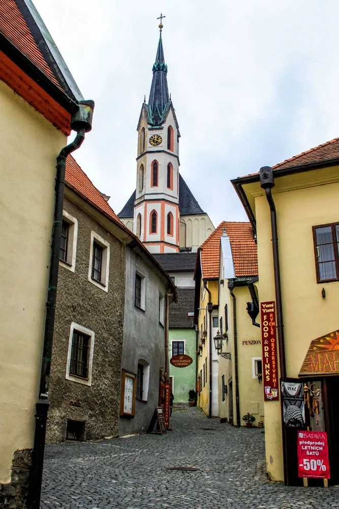 Cesky Krumlov City Street