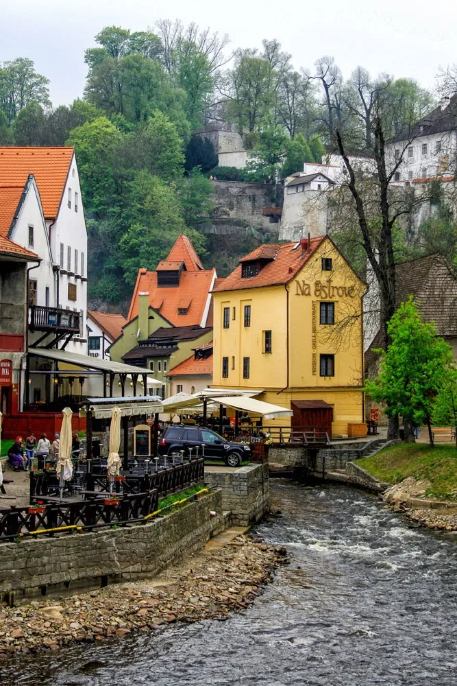 Vltava River in Cesky Krumlov