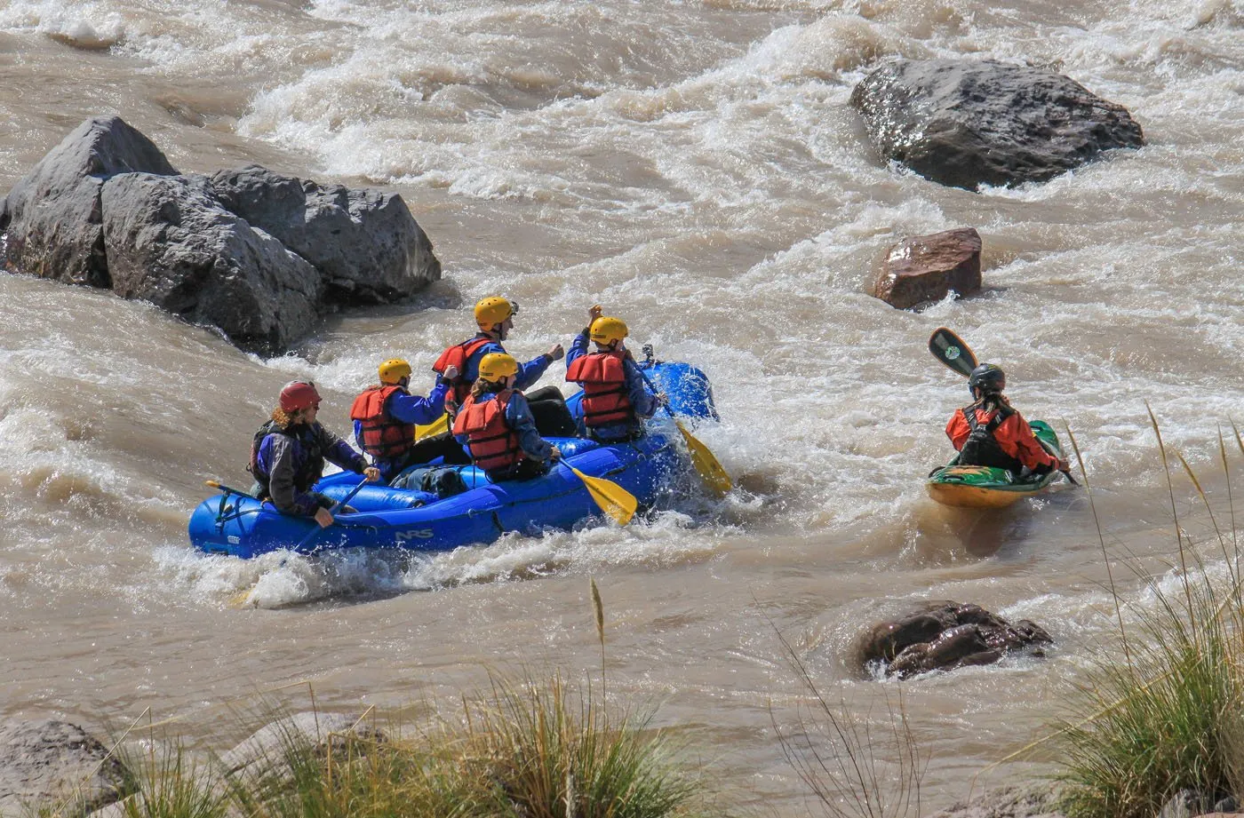 Whitewater rafting mendoza