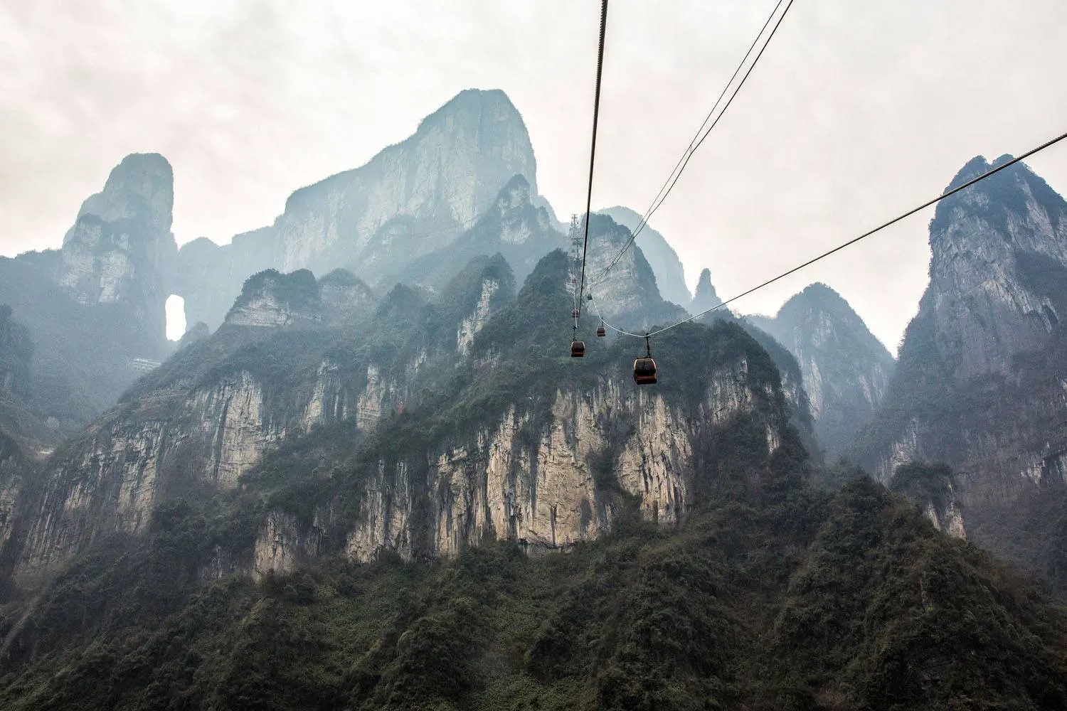 Tianmen Shan Cable Car Ride