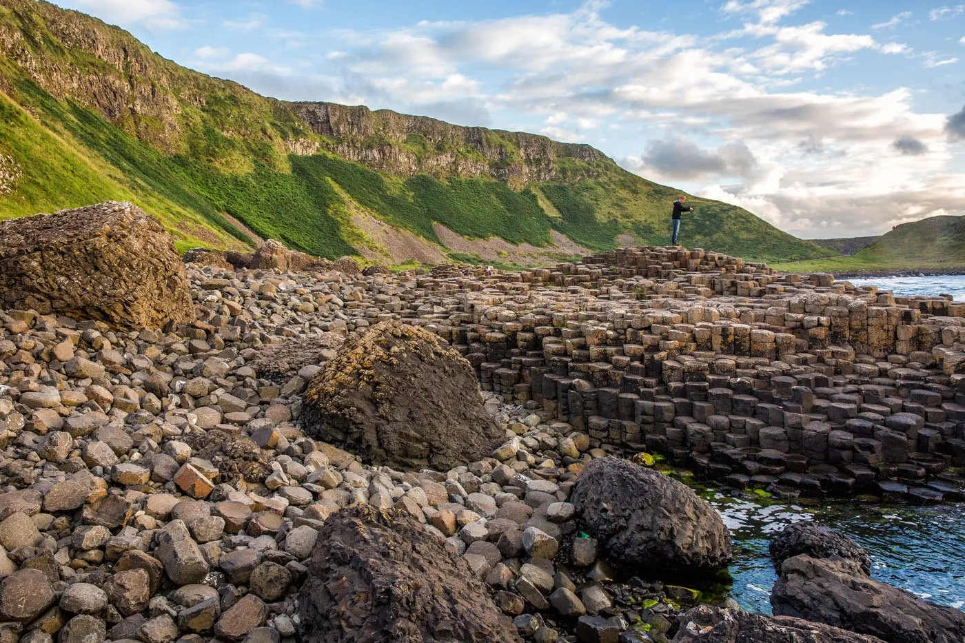 Tim Photographing Giants Causeway