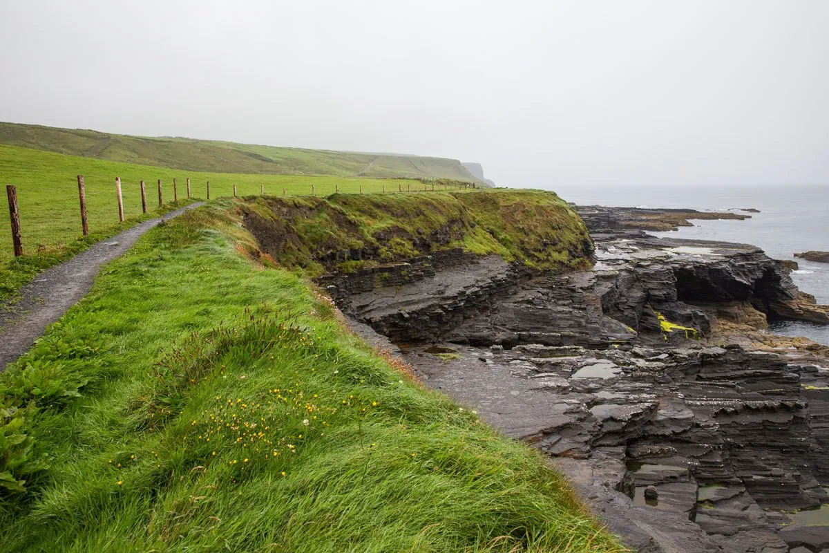 Cliffs of Moher in the rain