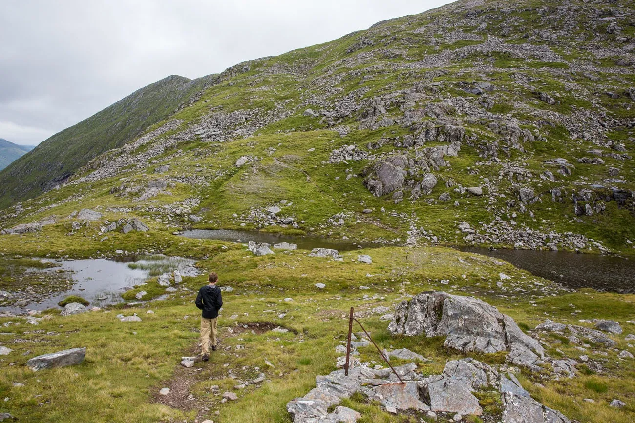 Hiking Kintail Saddle