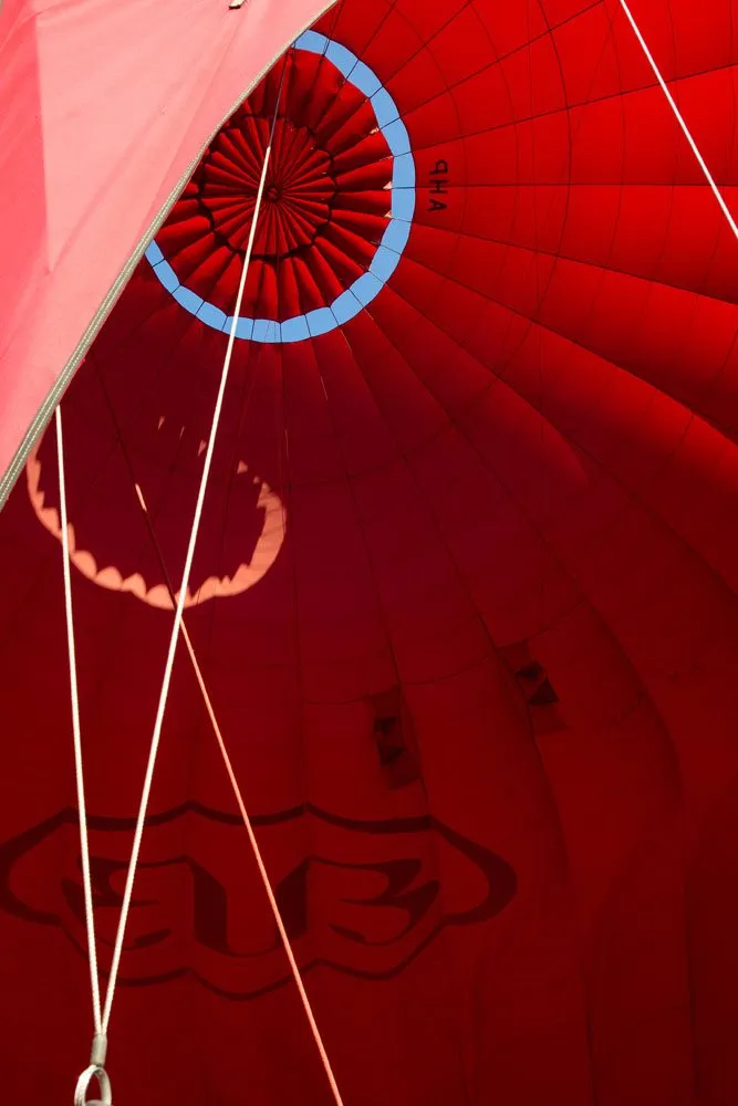 Inside the balloon