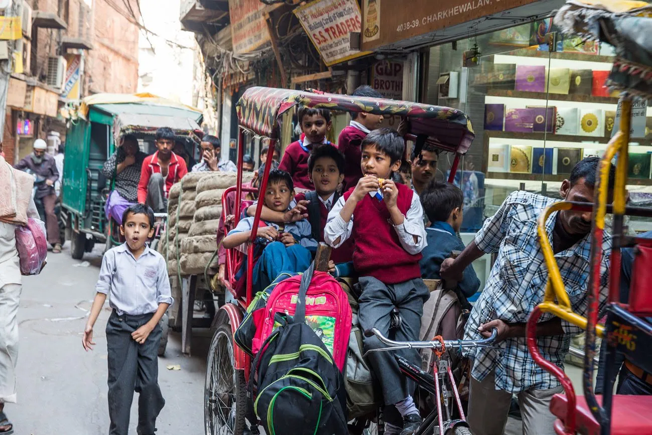 Kids in Delhi India