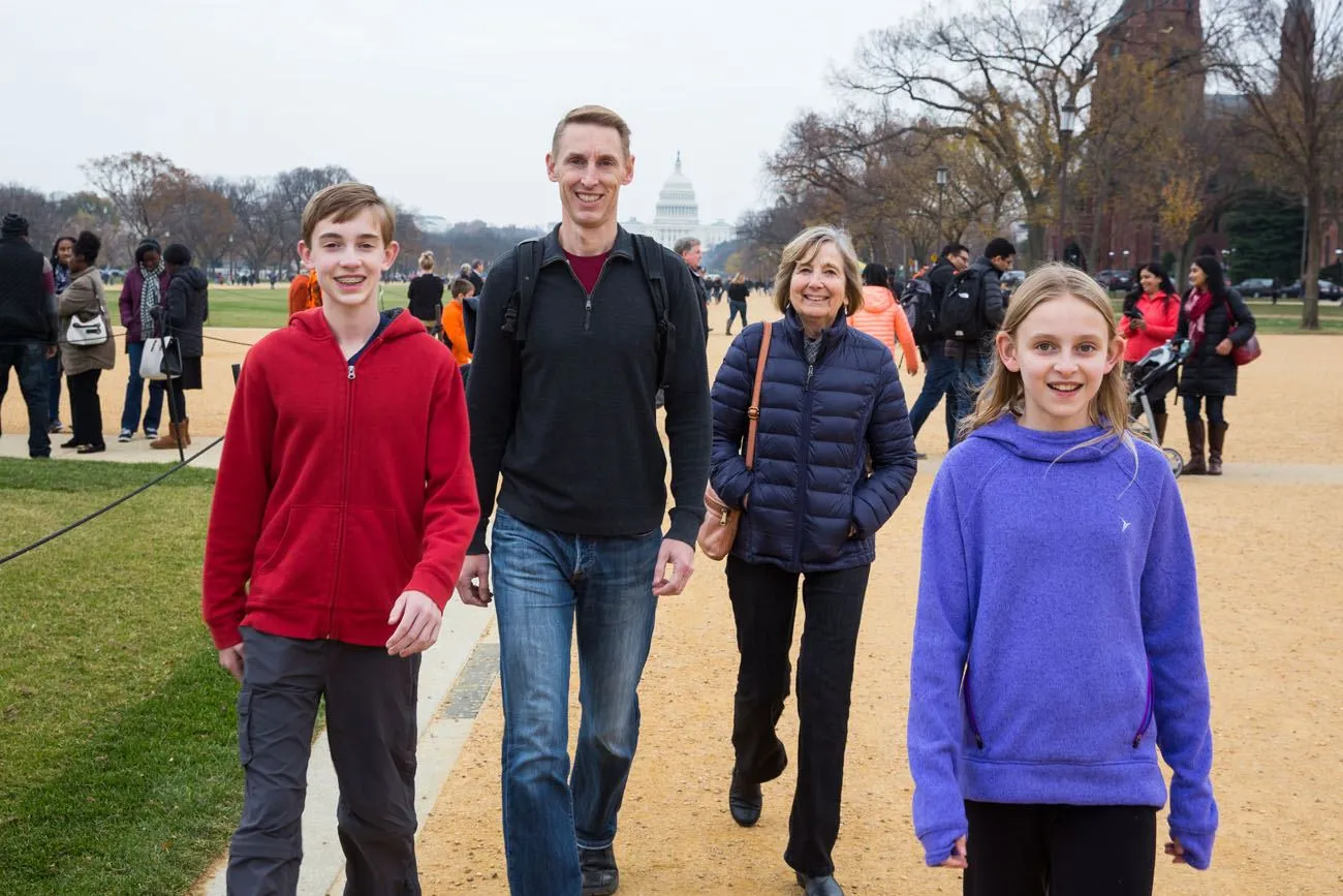 Walking on the mall