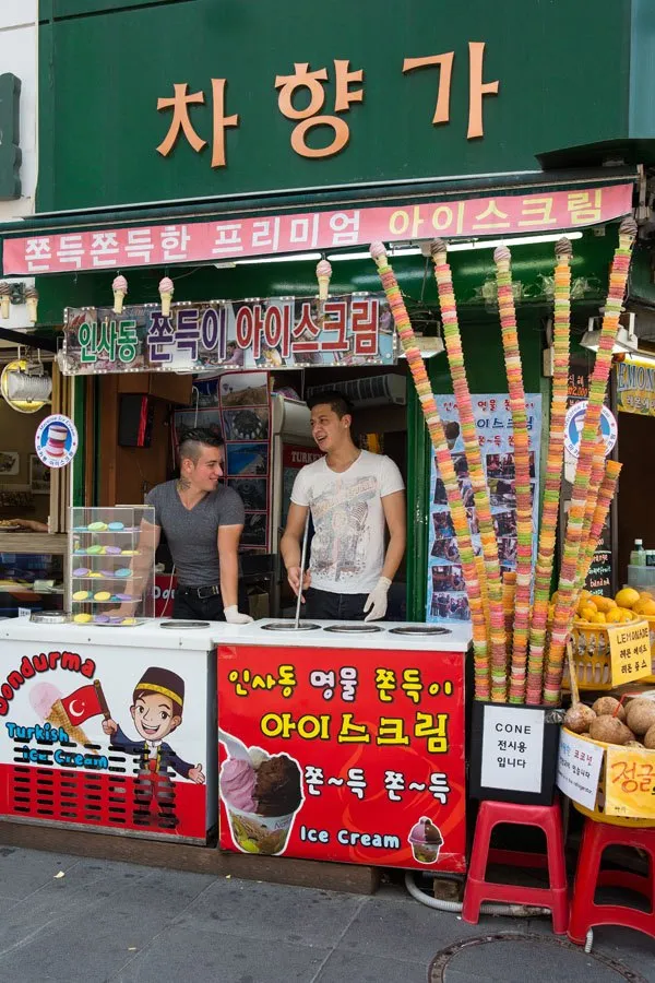 Turkish Ice Cream in Seoul