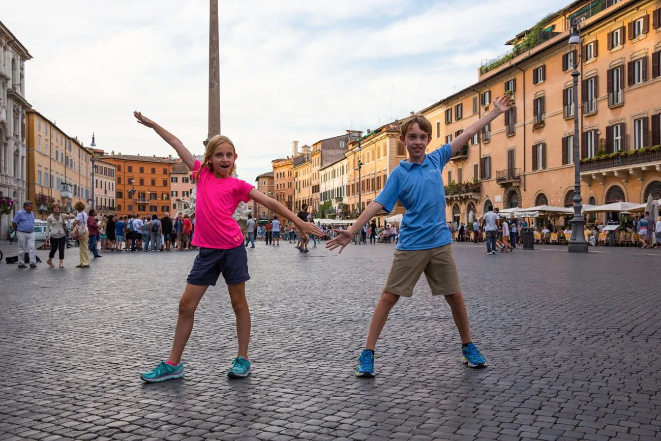 Kids in Rome