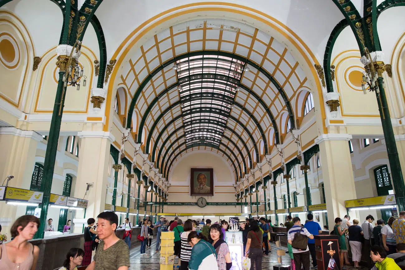 Inside the HCMC Post Office