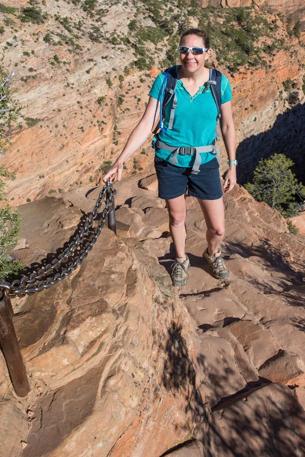 Julie on Angels Landing