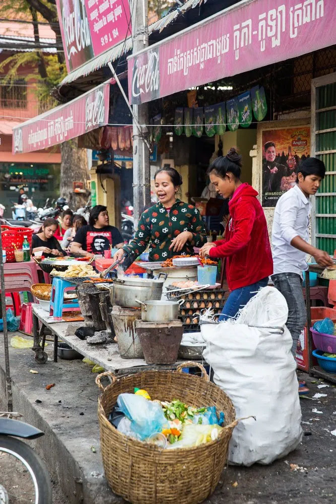 Cooking street food