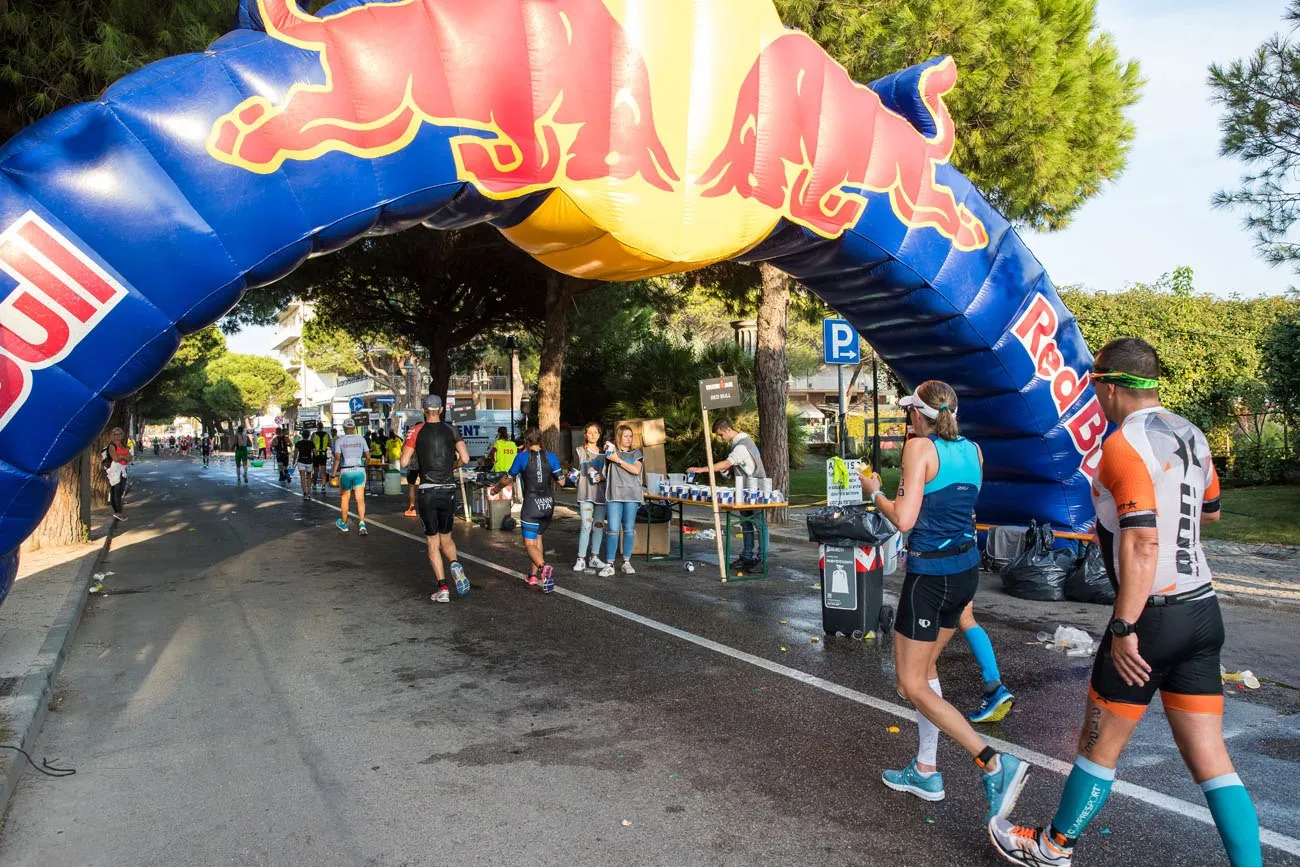 Ironman Italy Aid Station