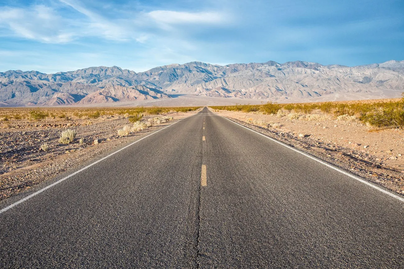 Driving in Death Valley