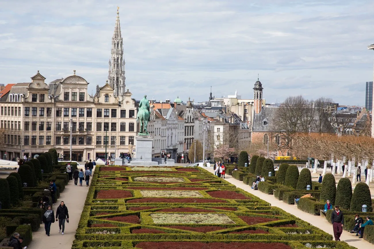 Walking through Brussels