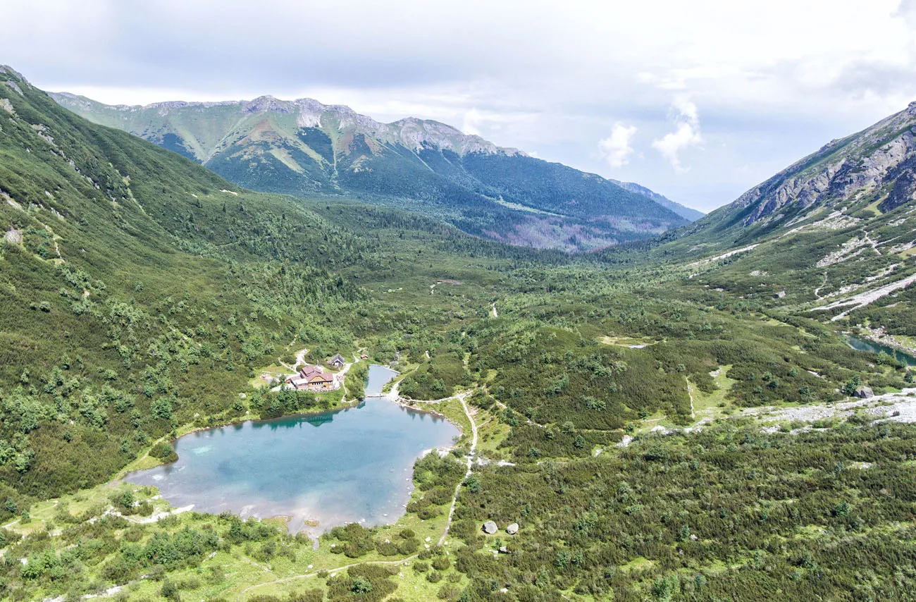 Aerial View of Zelene Pleso