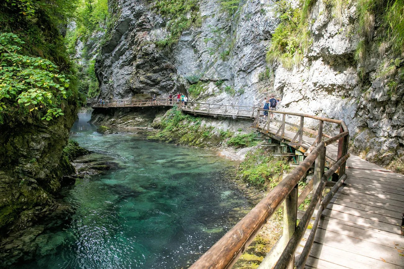 Vintgar Gorge in August