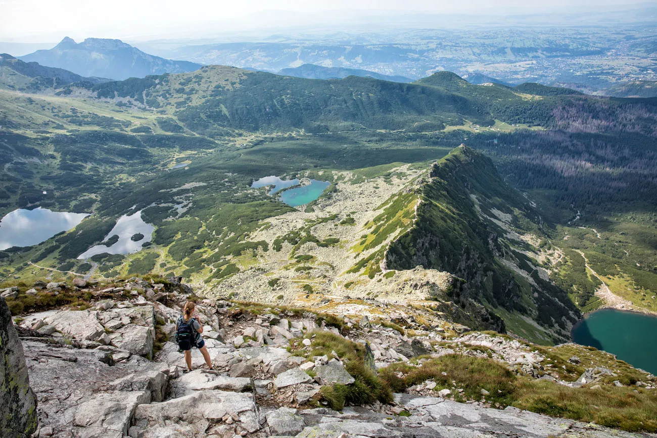 View from Koscielec best hikes in Europe