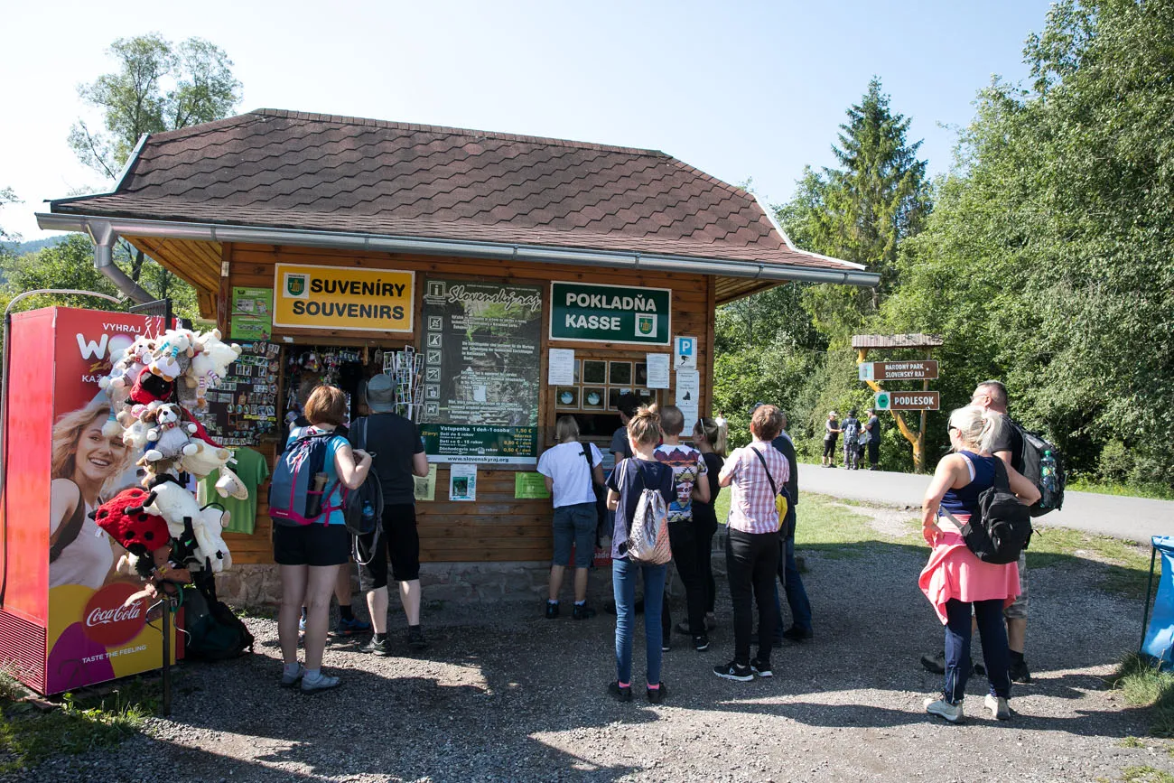 Slovak Paradise ticket booth