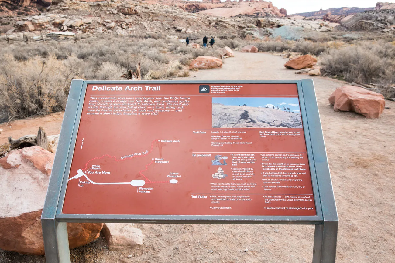 Delicate Arch Trailhead