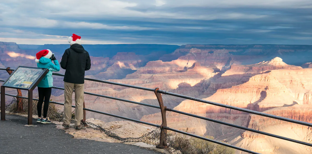 Grand Canyon Christmas Morning South Rim viewpoints