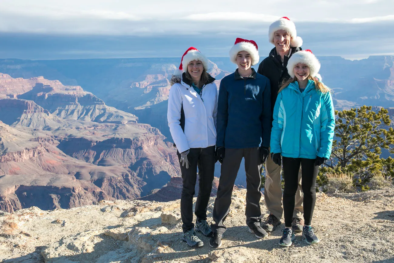 Grand Canyon Christmas South Rim viewpoints