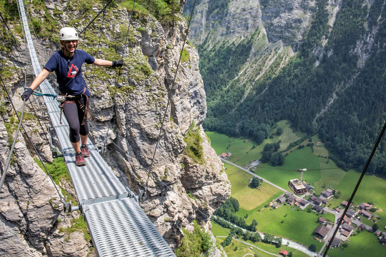 Kara on the Suspension Bridge