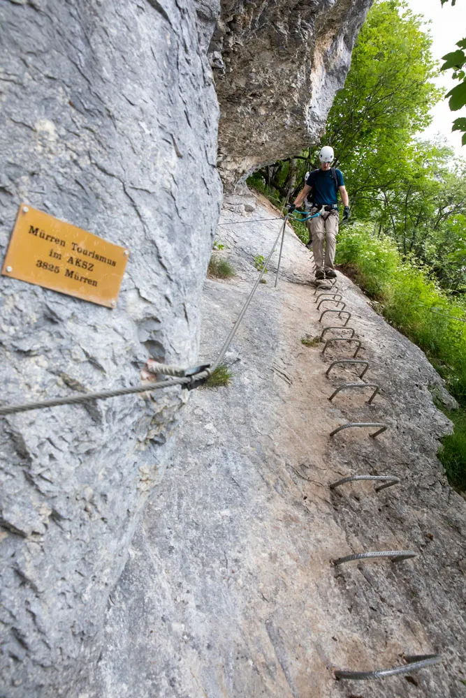 Tim Climbing Down