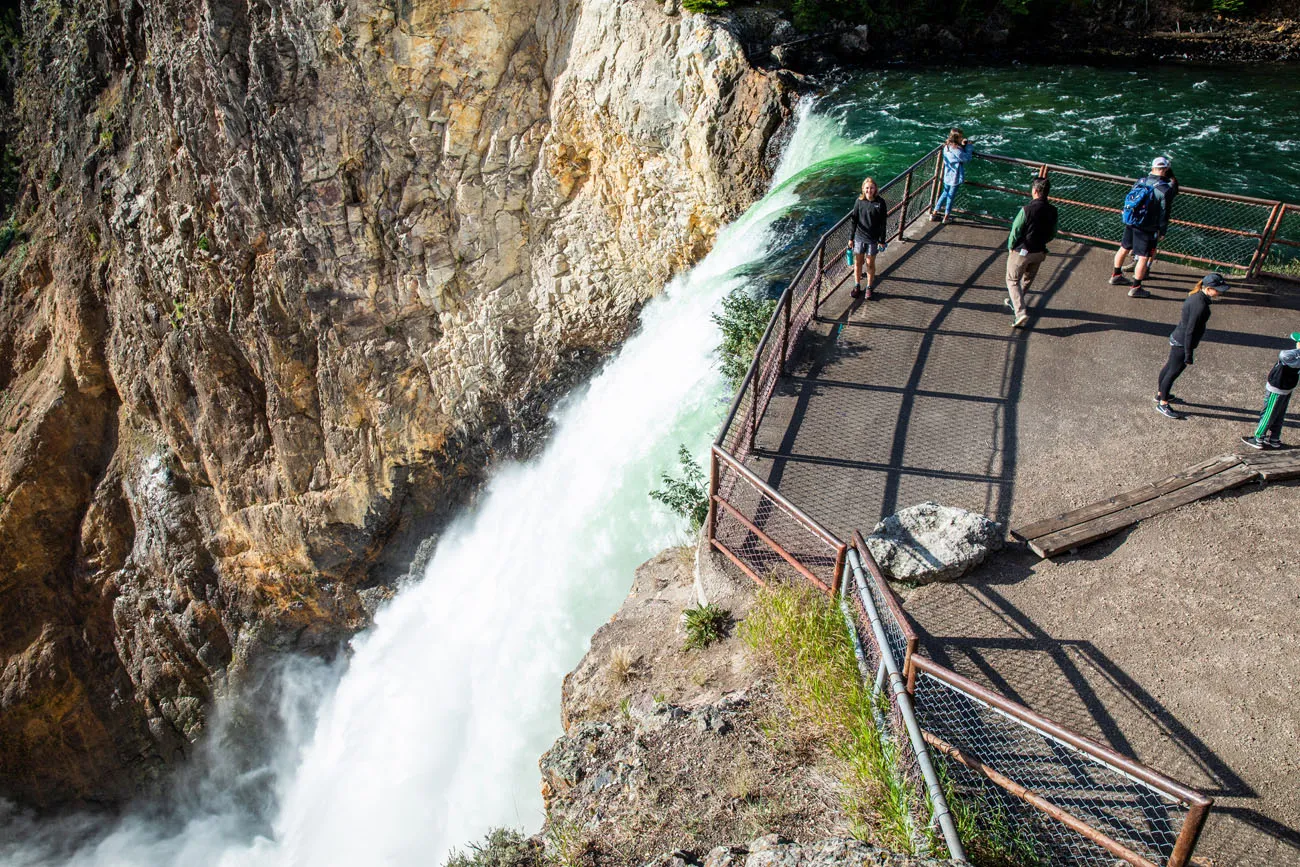 Brink of the Lower Falls best things to do in Yellowstone