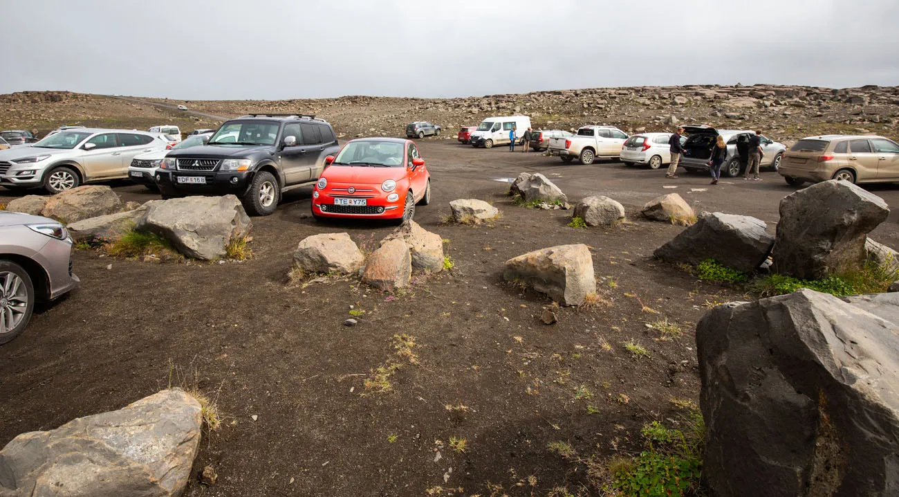 Dettifoss East Side Parking Lot