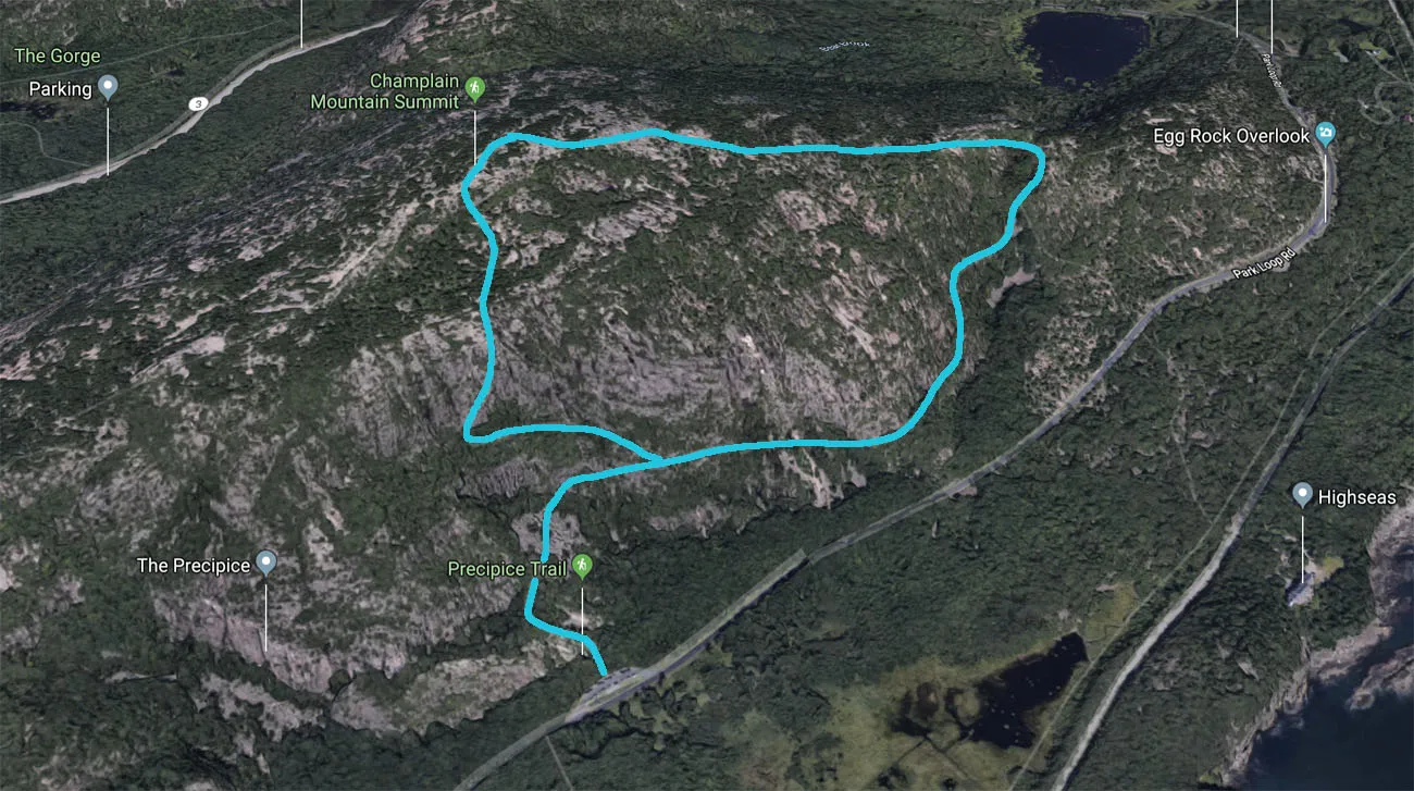 Precipice Trail Map