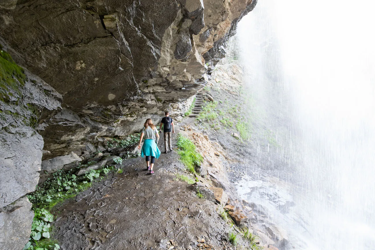 Behind Sprutz Waterfall