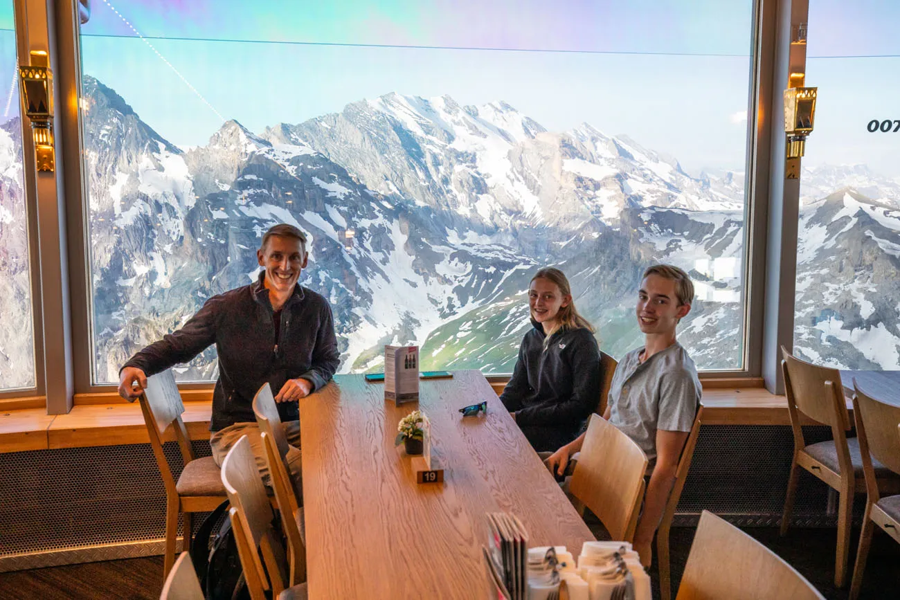 Dining at Piz Gloria