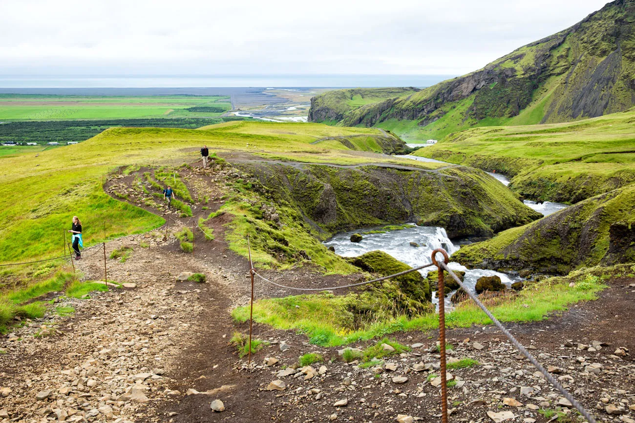 Hiking Waterfall Way Iceland