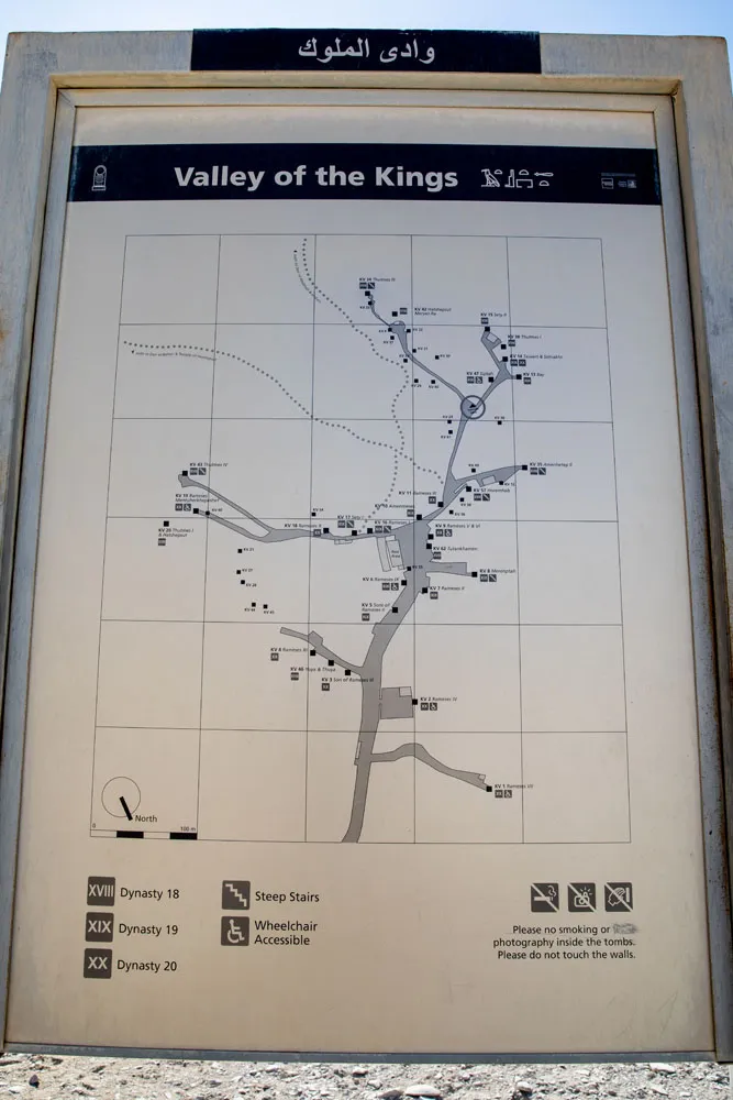 Valley of the Kings Map