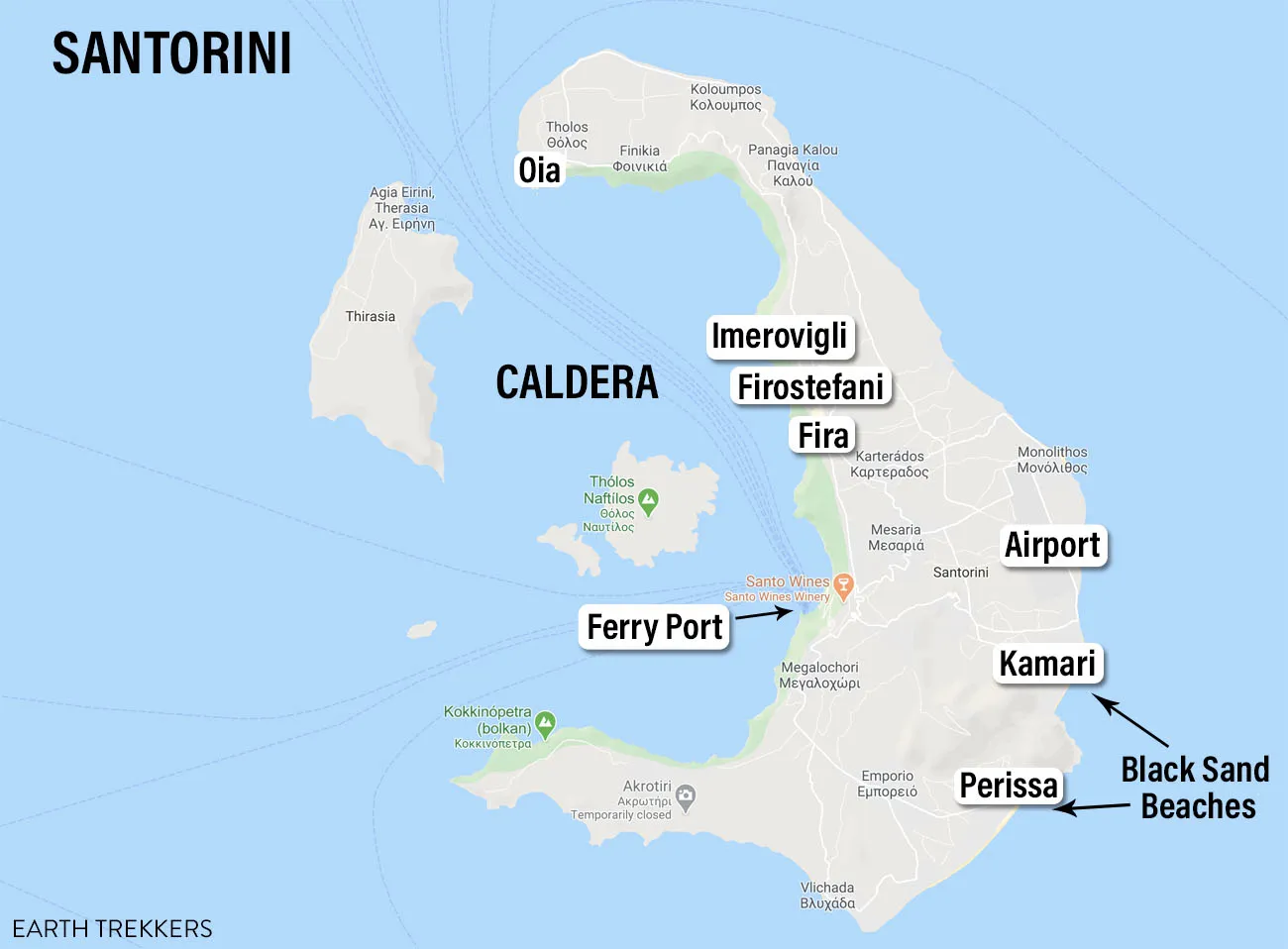 Santorini Map