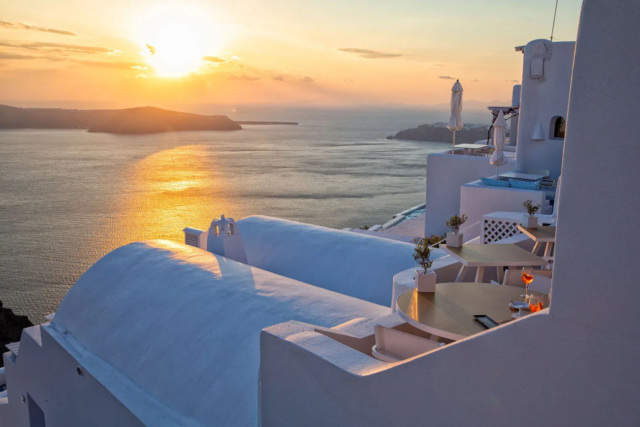 Santorini Sunset | Where to Stay in Santorini