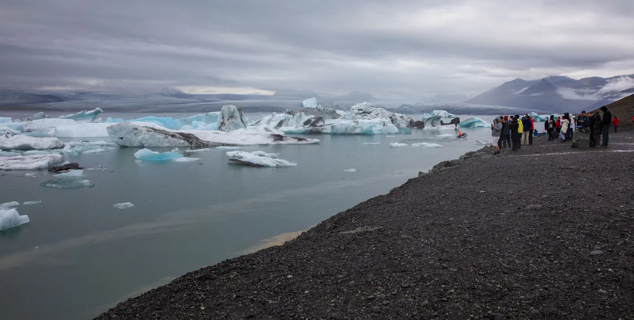 Jokulsarlon in the Rain things to do on the south coast of Iceland