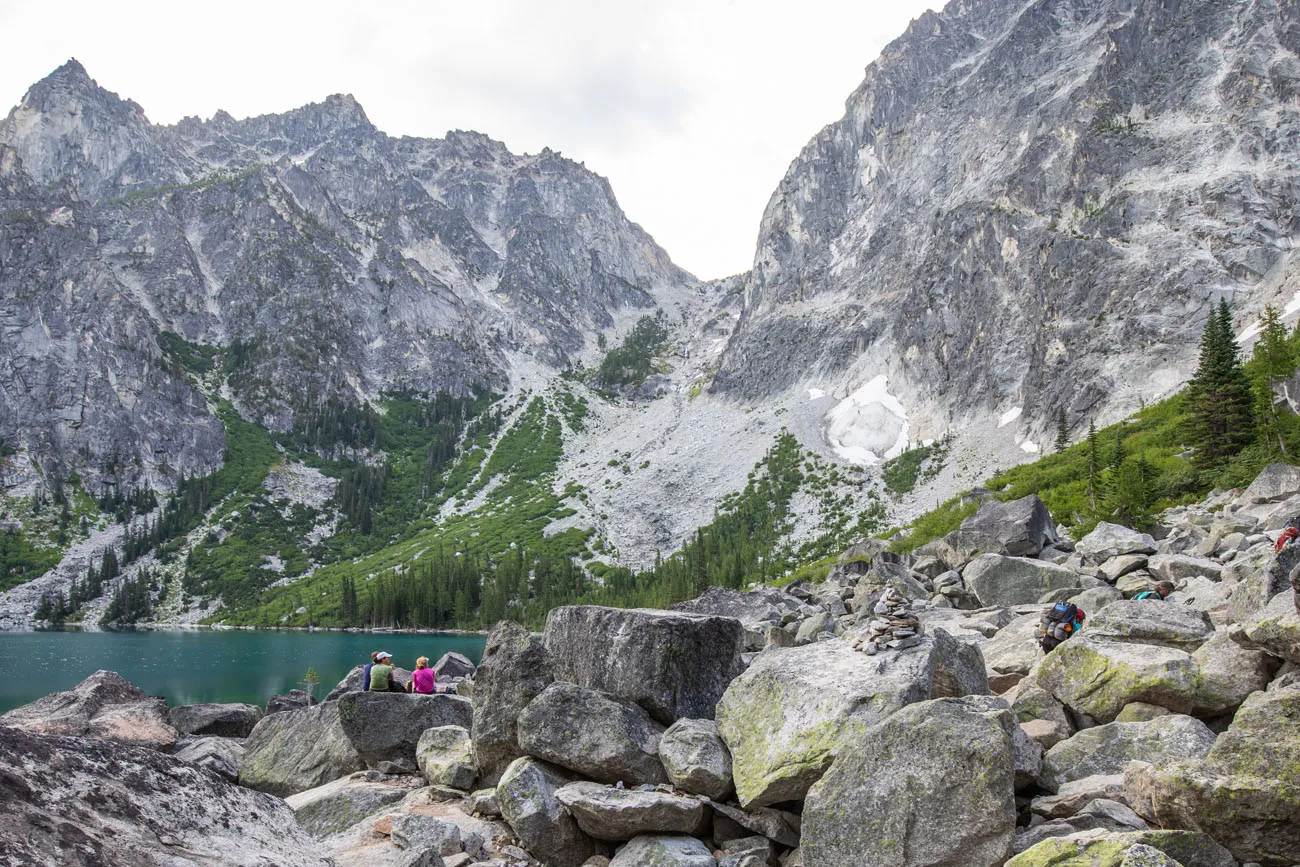 Boulders at Colchuck Lake