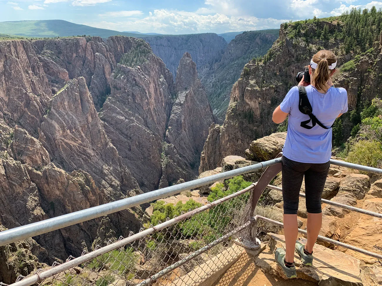 Julie Photographing Black Canyon