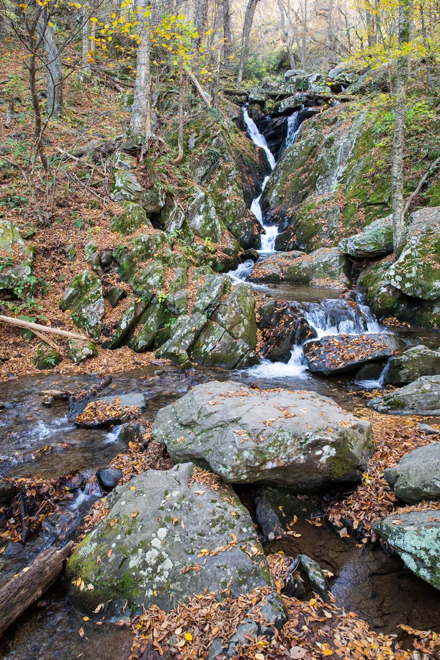 End of Dark Hollow Falls