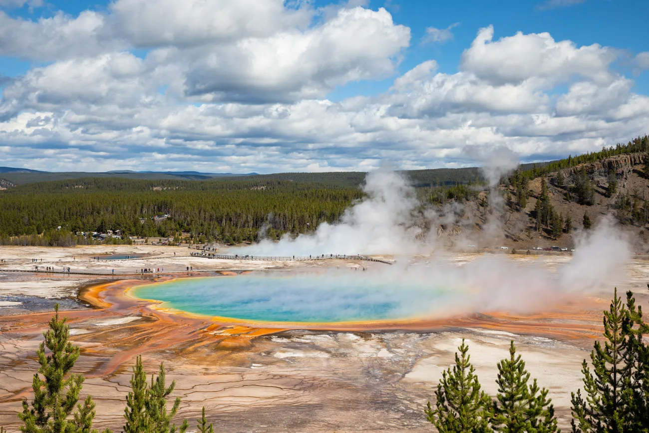 Grand Prismatic Spring in September