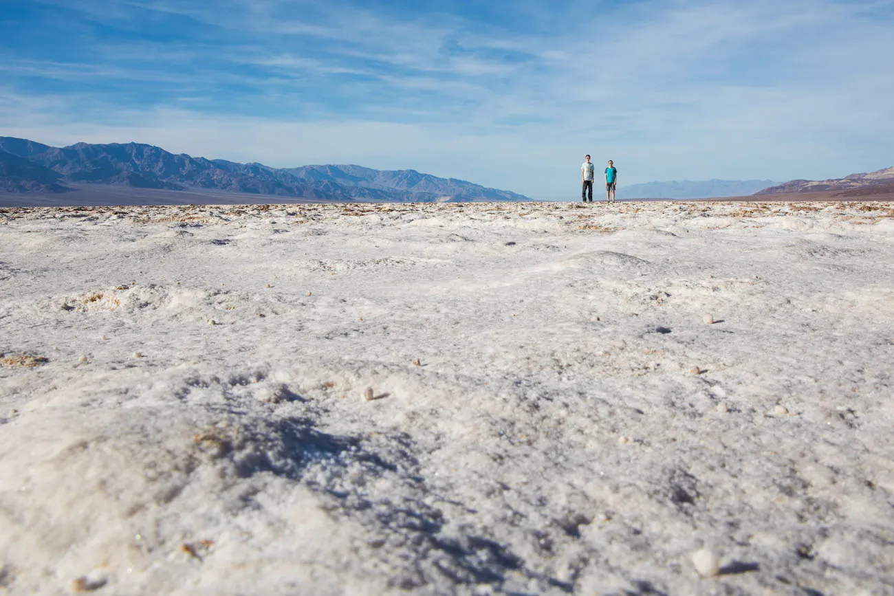 Kids in Death Valley national parks with kids