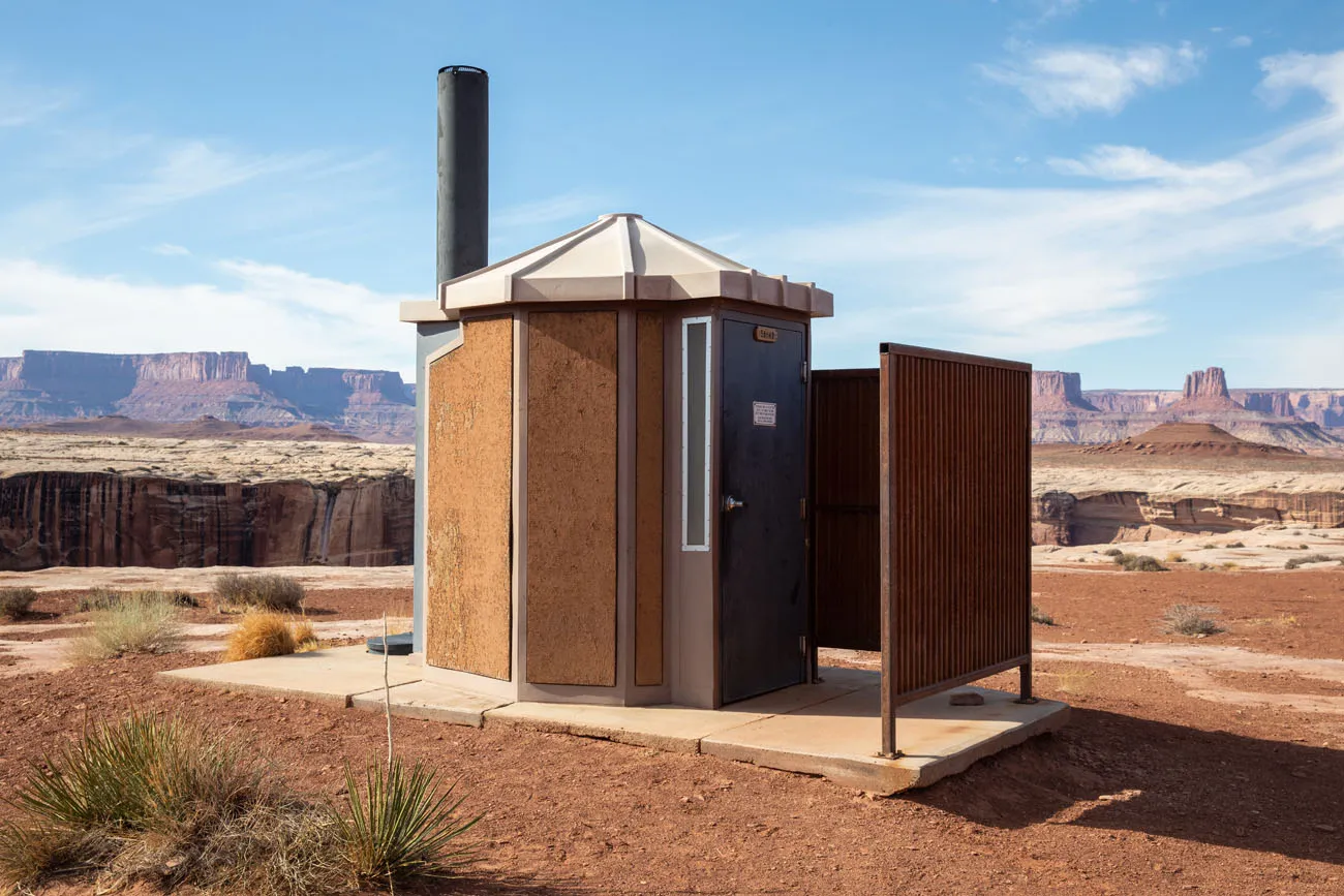 White Rim Road Toilet