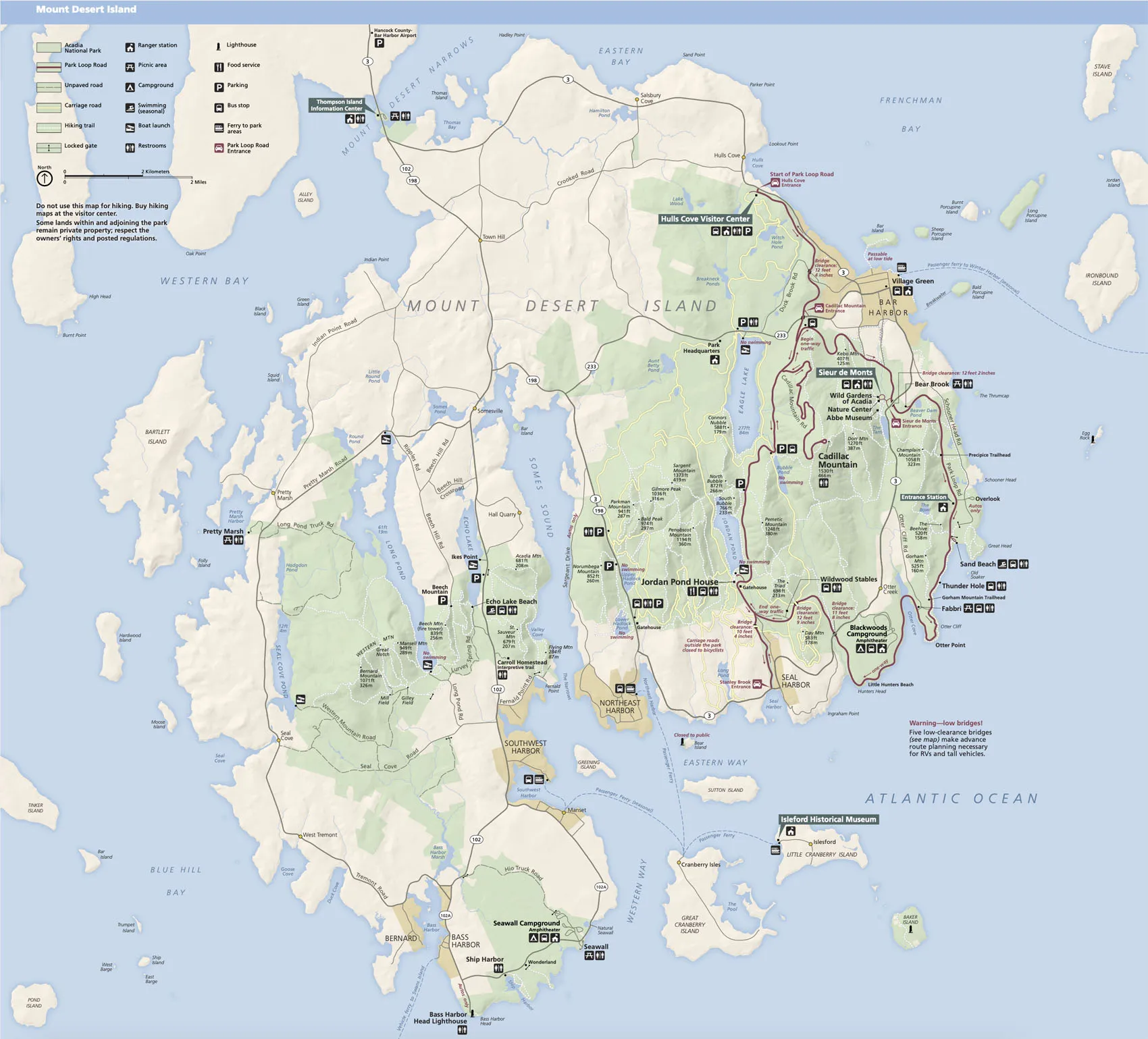 Map of Acadia