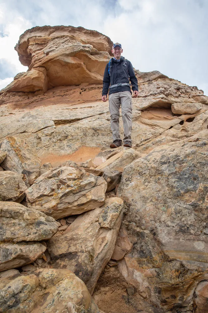 Tim on the Rock Scramble