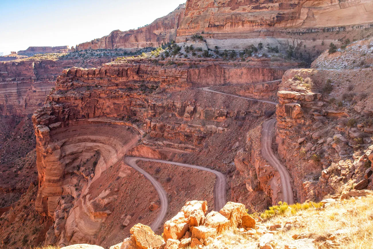 View of Shafer Canyon Switchbacks