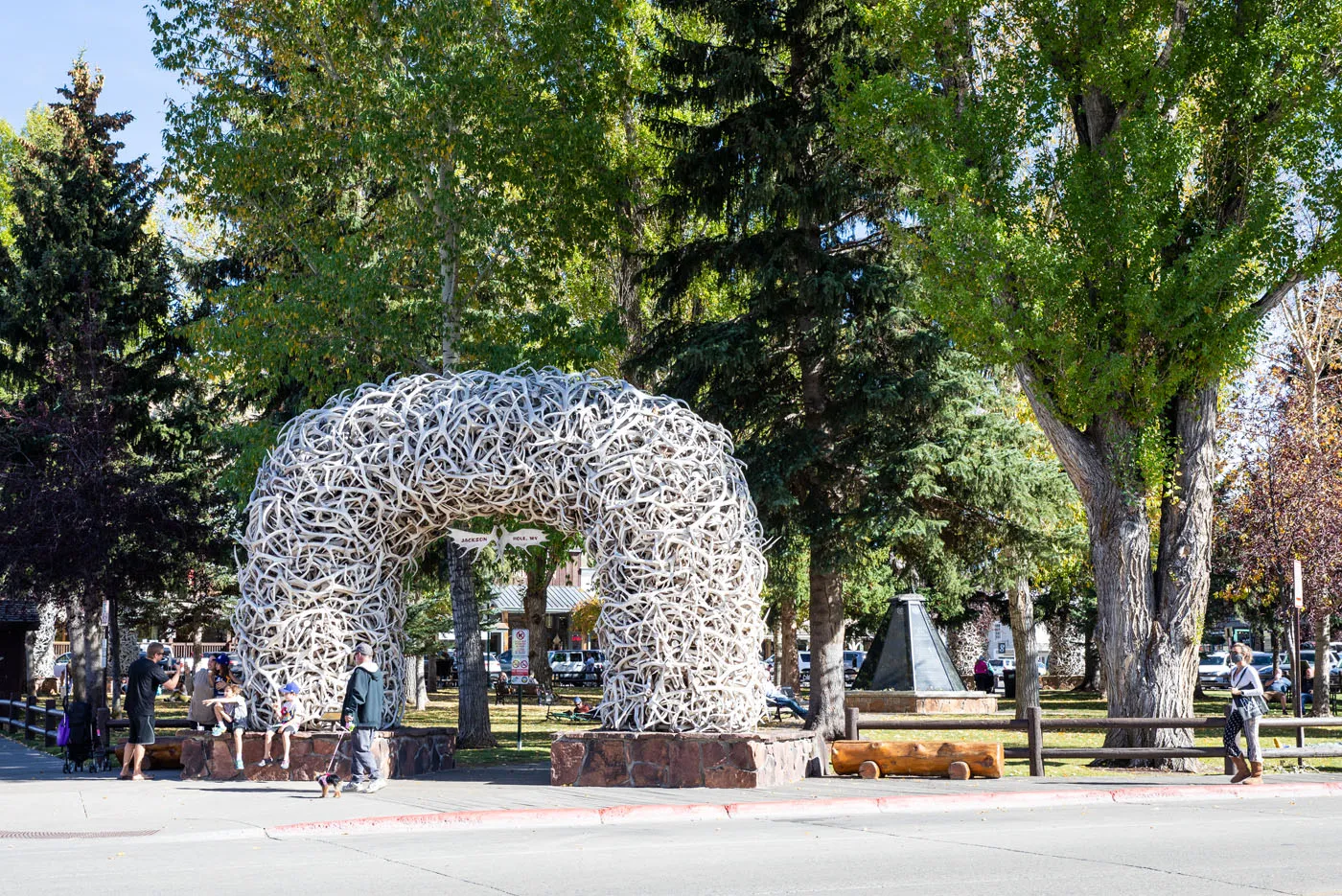 Jackson Square one day in Grand Teton