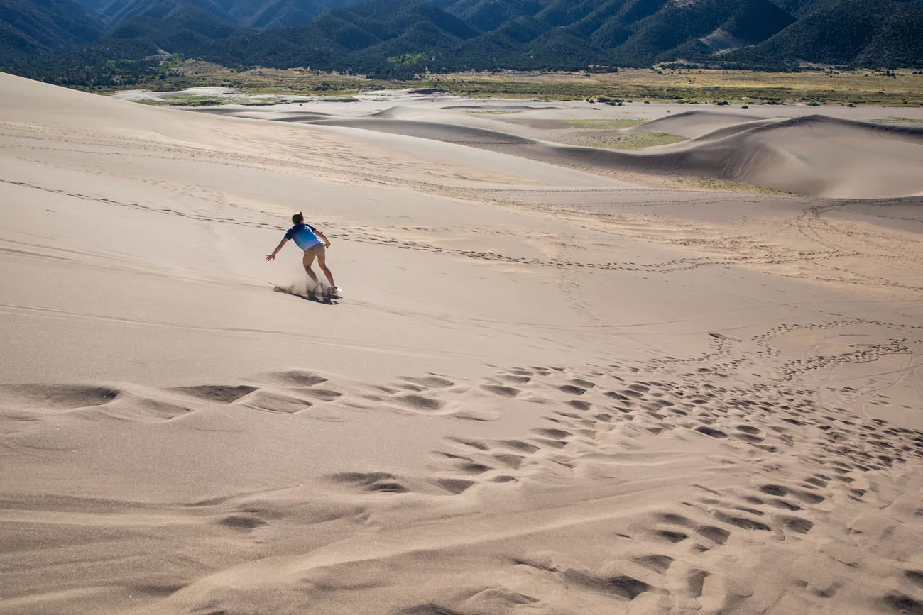 Tyler Sandboarding