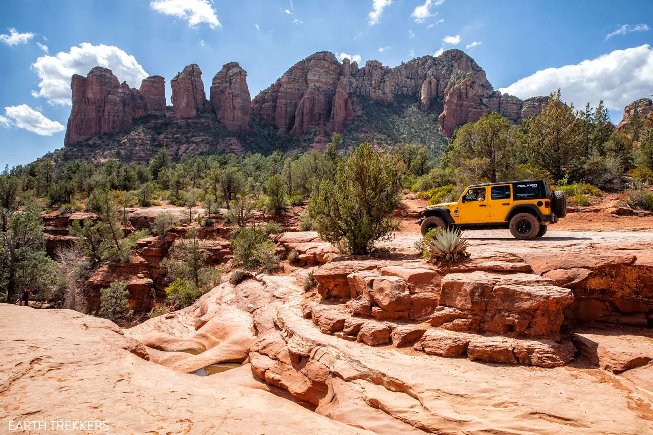 Jeep at Seven Sacred Pools